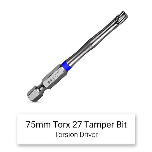Xtorque 5PKTA2775 TORX27 75mm Tamperproof Torx Head Torsion Driver Bit - 5 Pack – image 3