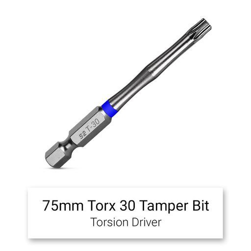 Xtorque 5PKTA3075 TORX30 75mm Tamperproof Torx Head Torsion Driver Bit - 5 Pack – image 3