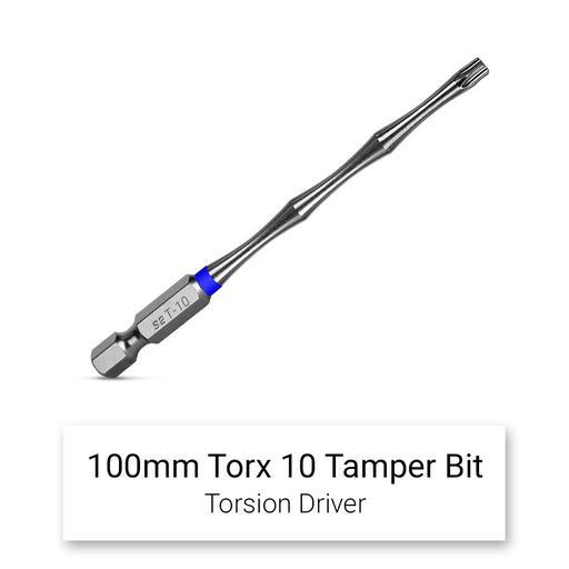 Xtorque 5PKTA10100 TORX10 100mm Tamperproof Torx Head Torsion Driver Bit - 5 Pack – image 3