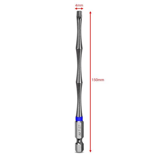 Xtorque 5PKTA27150 TORX27 150mm Tamperproof Torx Head Torsion Driver Bit - 5 Pack – image 4
