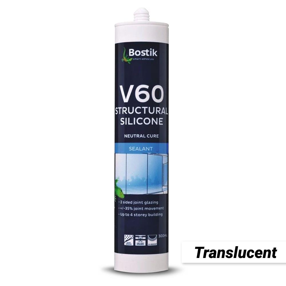 Bostik 30804561 300ml V60 Structural Silicone Cartridge - Translucent – image 1