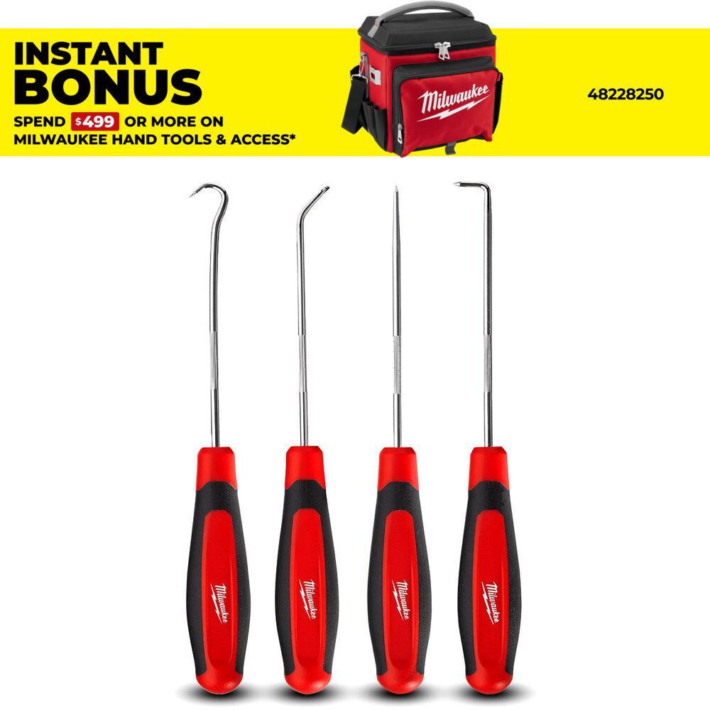 Milwaukee 48229215 4pce Hook & Pick Set – image 1