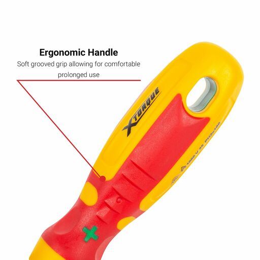 Xtorque XPH2S 100mm PH2 Slim Type Phillips VDE Screwdriver – image 5
