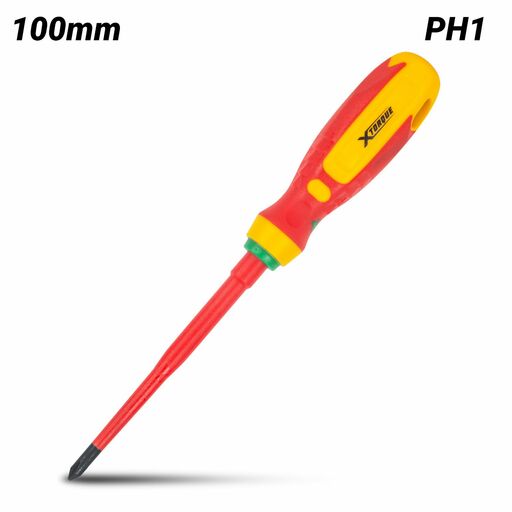 Xtorque XPH1S 100mm PH1 Slim Type Phillips VDE Screwdriver