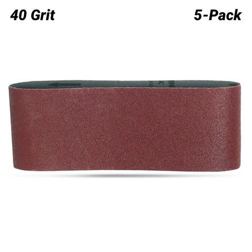 Makita P-36887 5-Pack 40G 100 (4") x 610mm Abrasive Belt Sanders