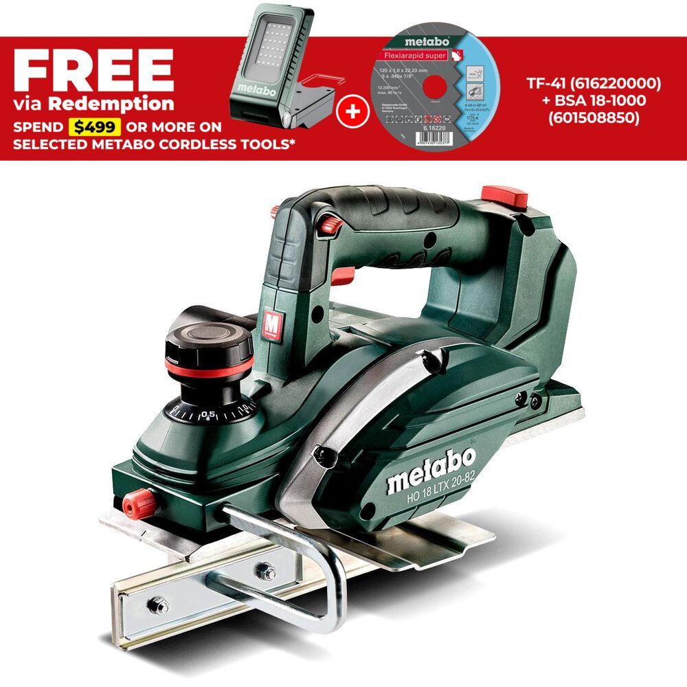 Metabo HO 18 LTX 20-82 SK (602082890) 18V Li-ion Cordless Planer - Skin Only – image 1