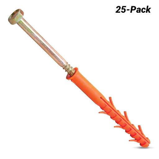 Ramset DUP10080H 25-Pack 10 x 80mm RamPlug Ultra Long Hex Anchor 