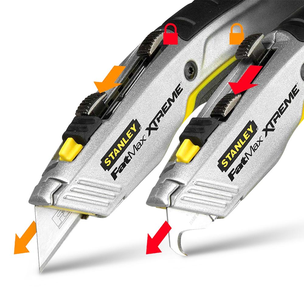 Stanley 10-789  Xtreme Retractable Twin Blade Knife – image 2