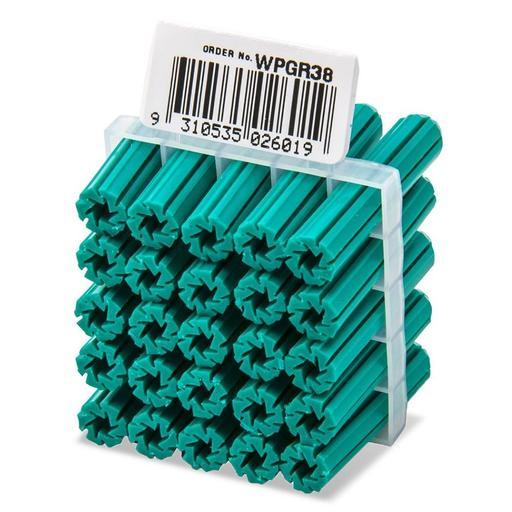 Ramset WPGR38 25-Pack 38mm Green Wall Plug
