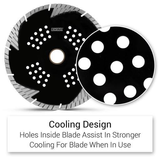 Ehwa 8INWALLCH 200mm (8") Tornado Diamond Wall Chaser Blade – image 3
