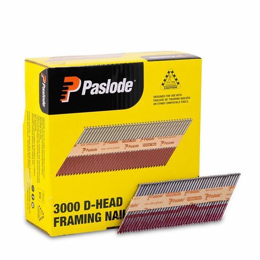 Paslode B20467 3000-Pack 75mm x 3.06mm Bright D Head Framing Nails – image 2