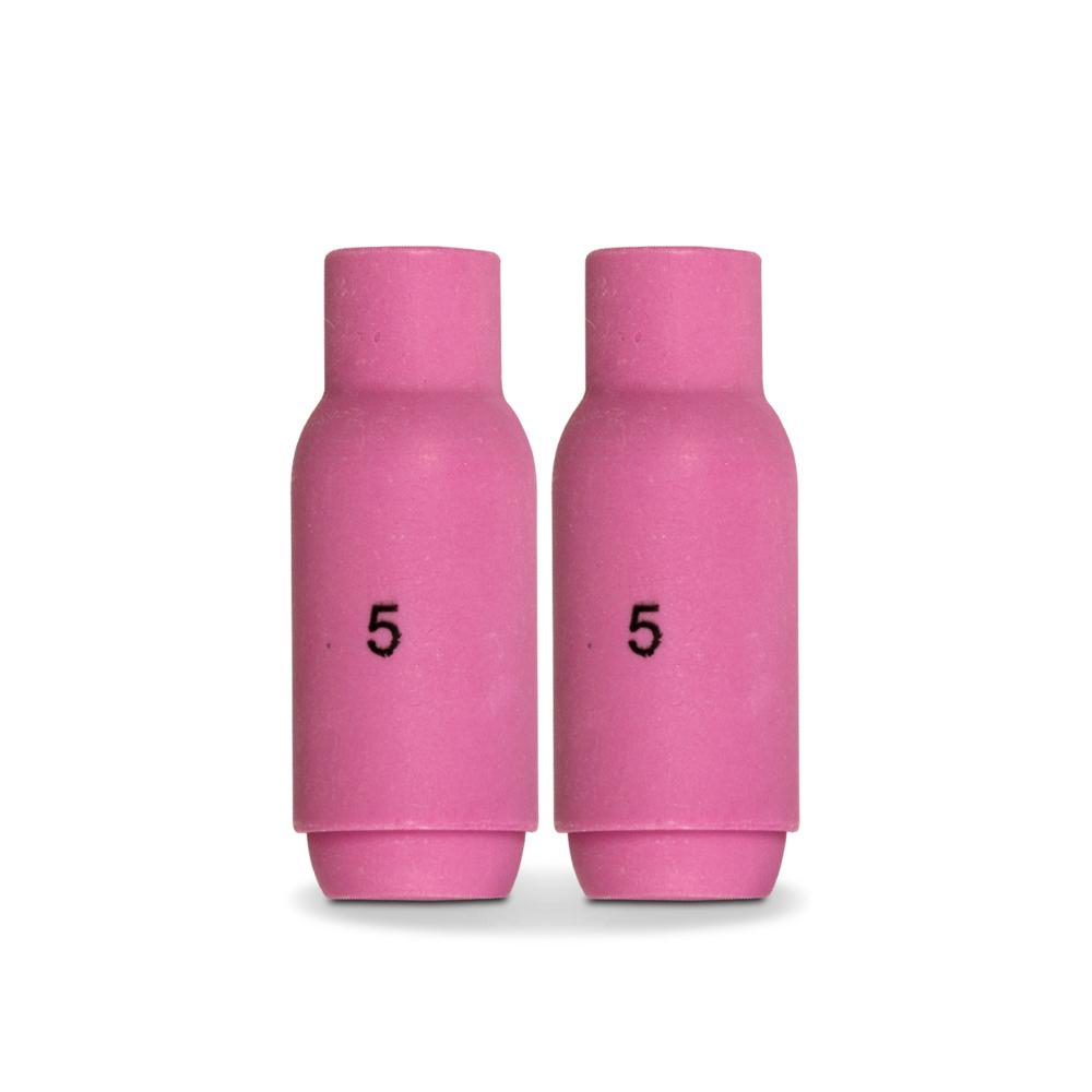 UNIMIG P10N49 2-Pack 8mm #5 Alumina Nozzle Suit 17/18/26 TIG Torch – image 1