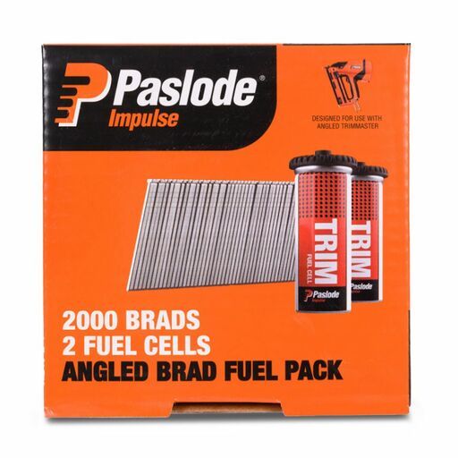 Paslode B20745 2000-Pack 45mm 16 Gauge Zinc Plated Angled Brad Nails with Fuel – image 3