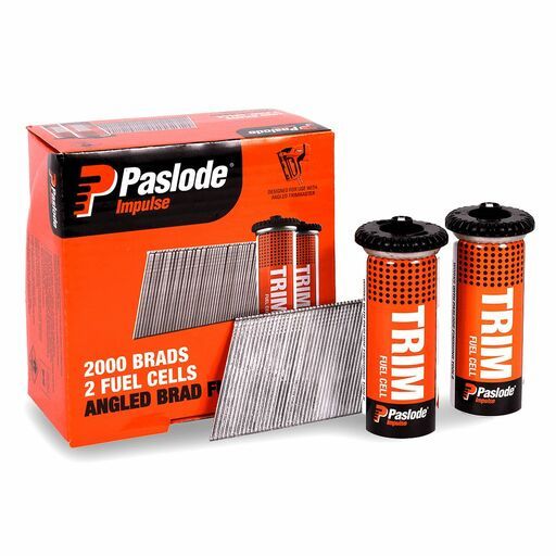 Paslode B20750 2000-Pack 50mm 16 Gauge Zinc Plated Angled Brad Nails with 2 x Fuel Cells – image 4