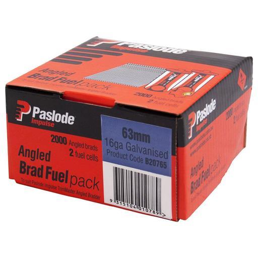 Paslode B20785 2000 Pack 50mm 16 Gauge Stainless Steel Angled Brad