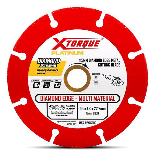 Xtorque XM115 Platinum 115mm (4-1/2") Platinum Diamond Edge Metal Cutting Blade