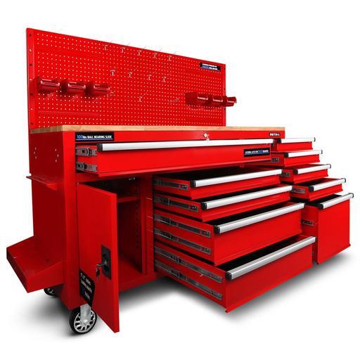 Daytona D62WB 62" Heavy Duty 10 Drawer Work Bench - Red – image 2