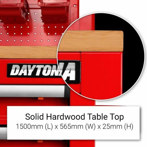 Daytona D62WB 62" Heavy Duty 10 Drawer Work Bench - Red – image 4