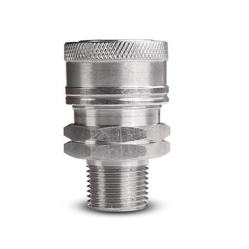 Typhoon TM38C Stainless Steel 3/8" BSPT Male To 3/8" Coupler – image 3