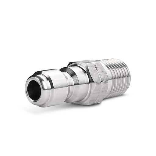 Typhoon TM14P Stainless Steel 1/4" BSPT Male To 1/4" Female Plug