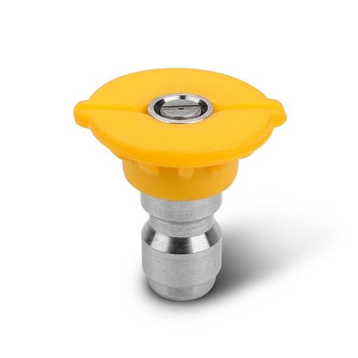 Typhoon T25YN Stainless Steel 1/4" 15° 025 Yellow Pressure Washer Nozzle