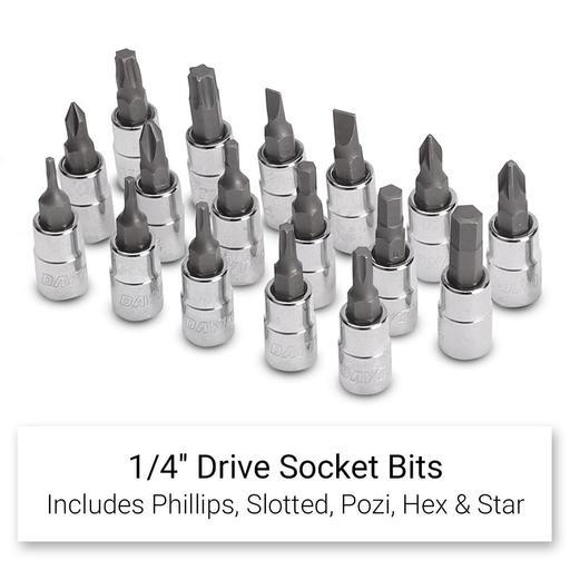 Daytona D179MS 179pce 1/2", 3/8" & 1/4" Drive Metric 10-32mm Socket Set – image 9