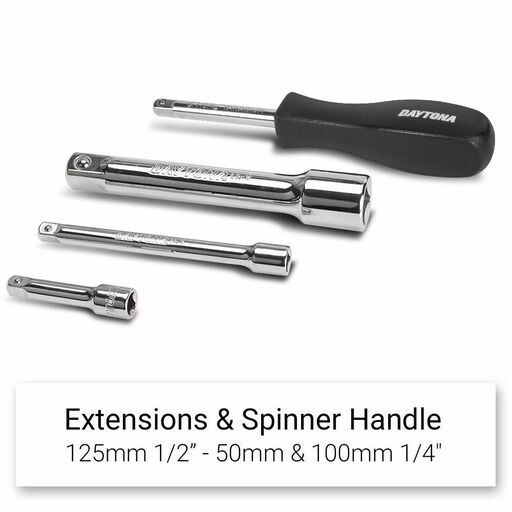Daytona D60MS 60pce 1/4", 1/2" Drive Metric 4-32mm Socket Set – image 10