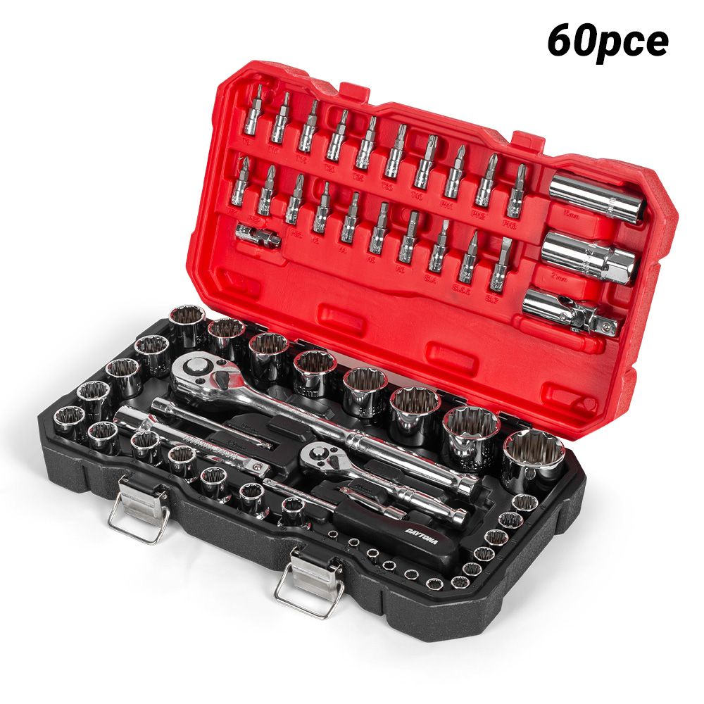 Daytona D60MS 60pce 1/4", 1/2" Drive Metric 4-32mm Socket Set – image 1