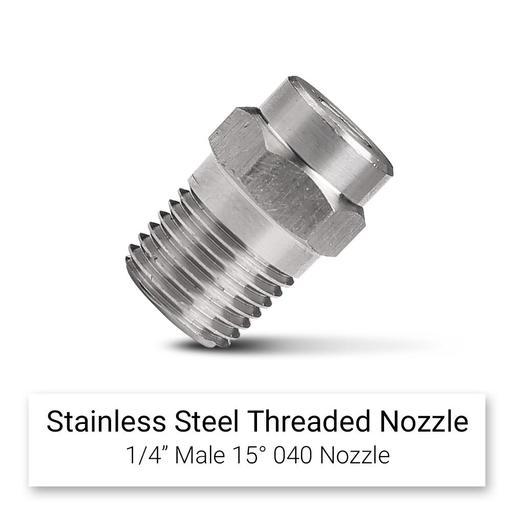 Typhoon T40DLN Stainless Steel 1/4" Male 15° 040 Threaded Dual Lance Nozzle – image 4