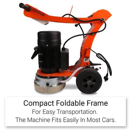 Bayer BFG250MPK 2.2kW 250mm (10") Concrete Floor Grinder with 6 Medium Grinding Plates – image 6