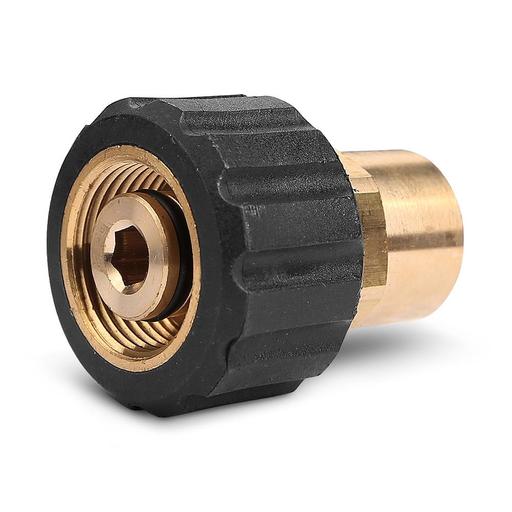 Typhoon TM22FC Brass M22 Female x 3/8" Female Rotating Coupling