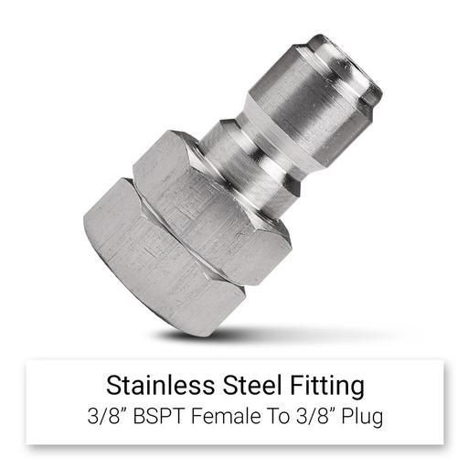 Typhoon TF38P Stainless Steel 3/8" BSPT Female To 3/8" Male Plug – image 4