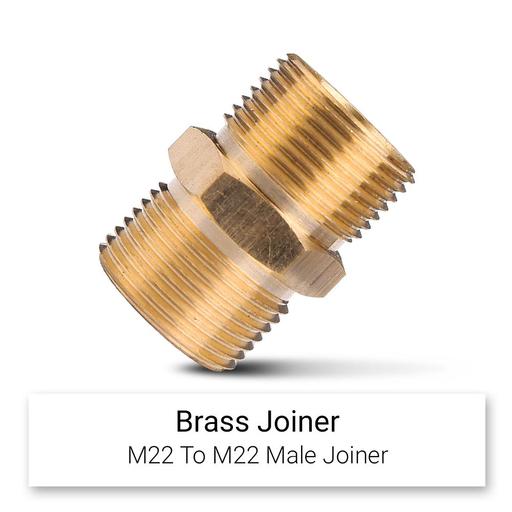 Typhoon TM22MJ Brass M22 x M22 Male Joiner Adaptor – image 3