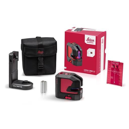 Leica Lino L2 StarterKit (LG848435) Red Beam Cross Line Laser Starter Kit – image 2