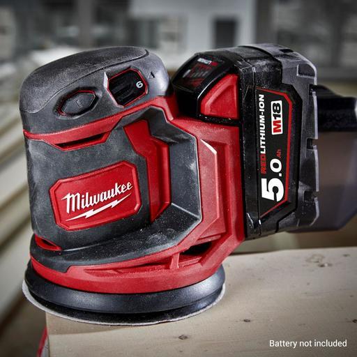 Milwaukee M18BOS125-0 18V Li-ion Cordless 125mm (5") Random Orbital Sander - Skin Only – image 6