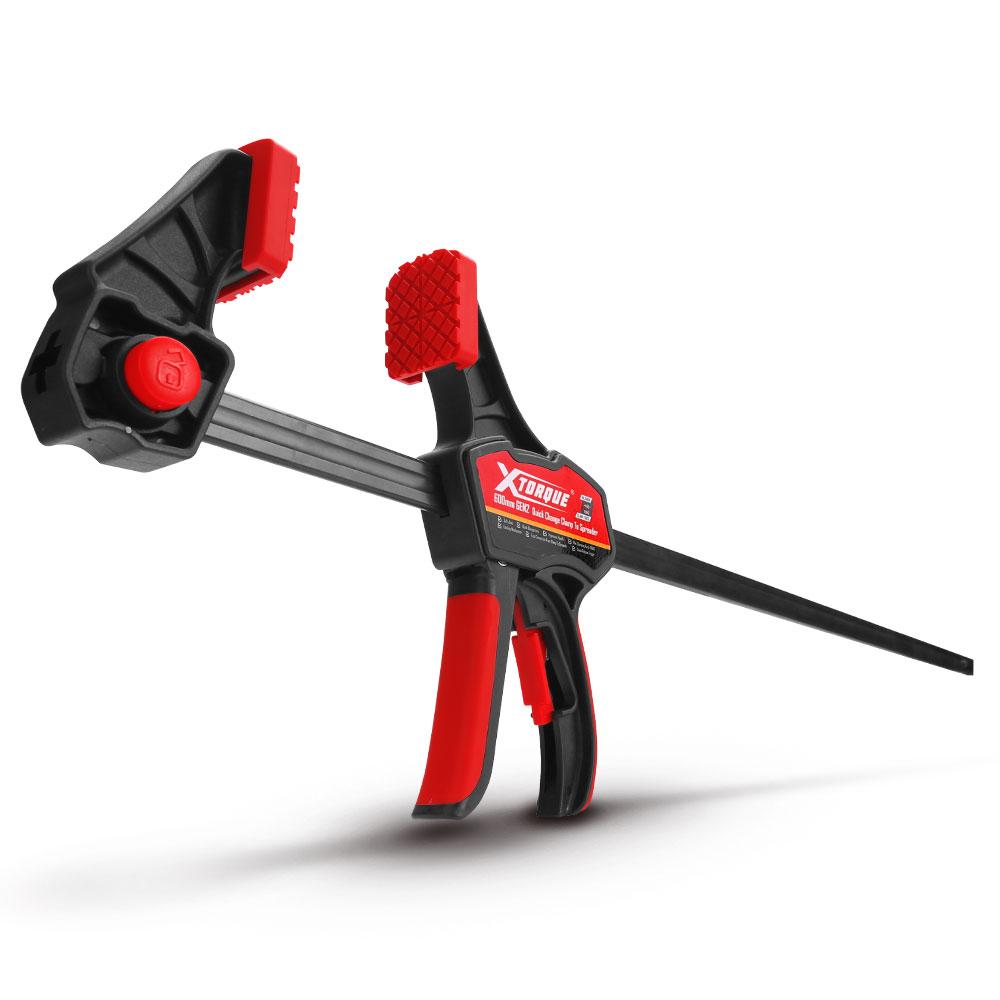 thumbnail image 2 of Dekton 2pc 4\" Quick Grip Speed Ratchet Vice Bar Clamps Rapid Clamp Set 2 of 10
