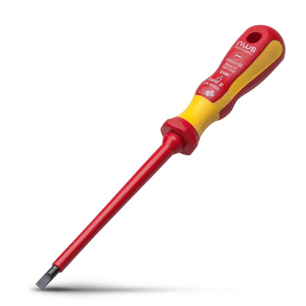 NWS 018K55125 230mm Slotted Slimline VDE Screwdriver