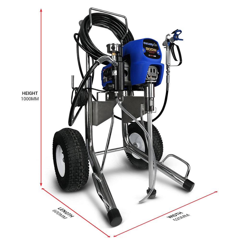 Chicago Air C900AS  900W Airless Paint Sprayer With 15m Hose – image 2