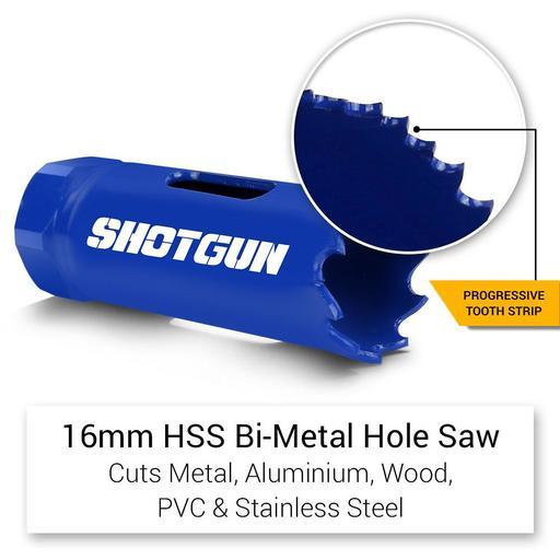 Shotgun SG16HS 16pce Professional Grade Bi-Metal Holesaw General Purpose Kit  – image 14