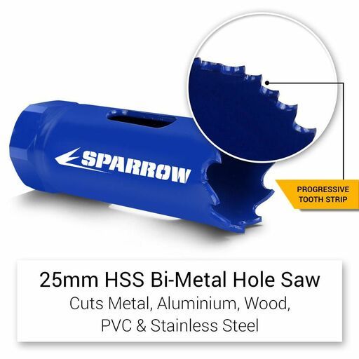 Sparrow SE13HS 13pce Professional Grade Bi-Metal Holesaw Electrician's Kit – image 11