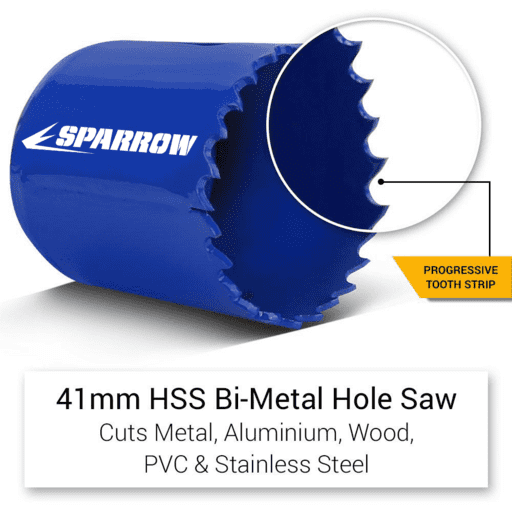 Sparrow SP10HS 10pce Professional Grade Bi-Metal Holesaw Plumbers Kit – image 5