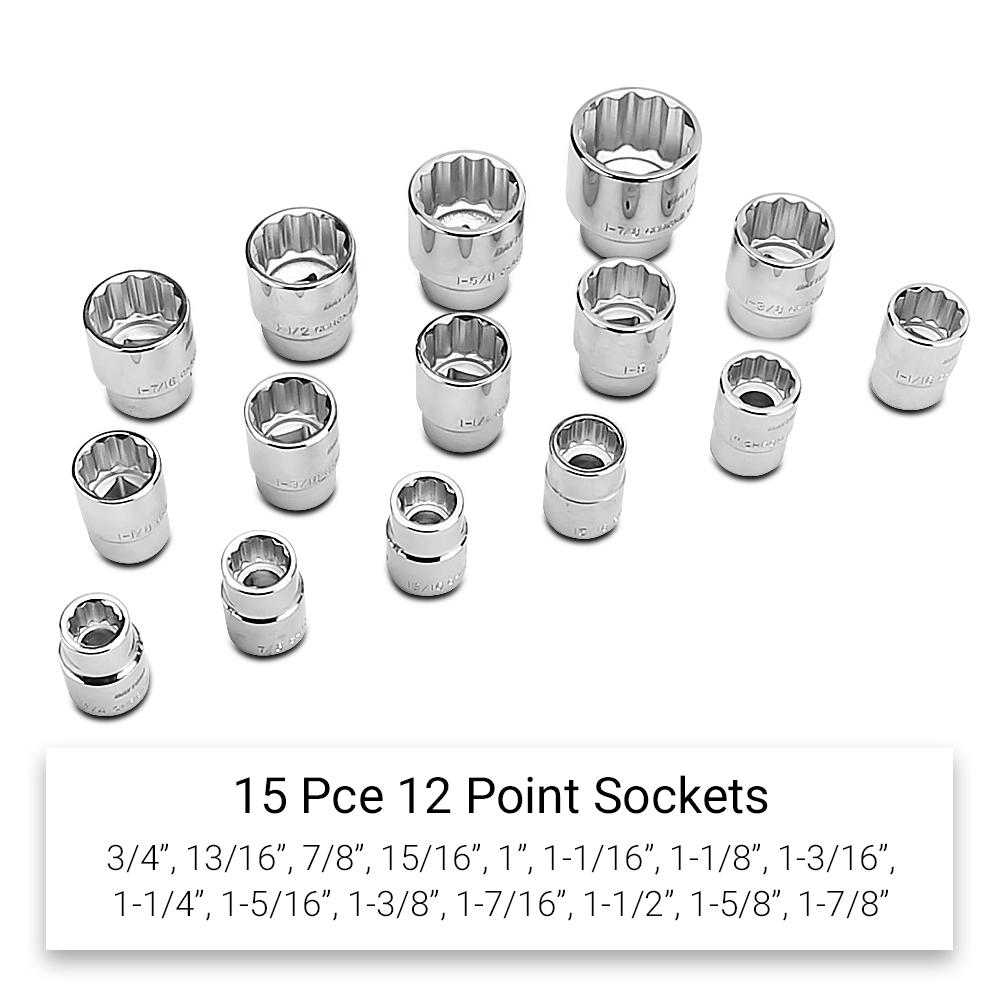 Daytona D32PSS 32pce 12 Point 3/4