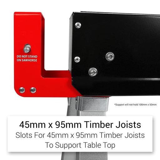 Xtorque X550 2-Pack Folding Sawhorse Jobsite Tables – image 5