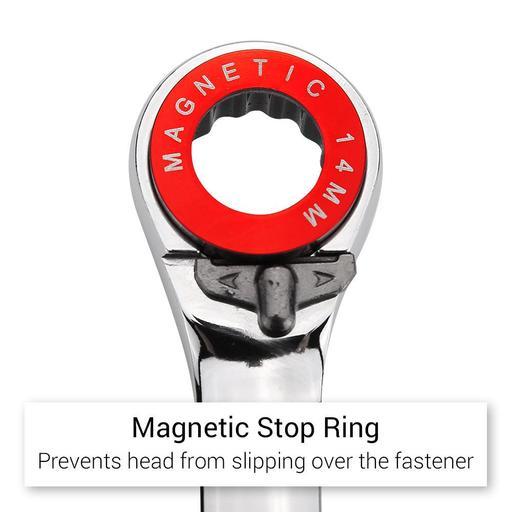 Daytona D12RMS 12pce Magnetic Stop Ring Reversible Ratchet Spanner Set – image 4
