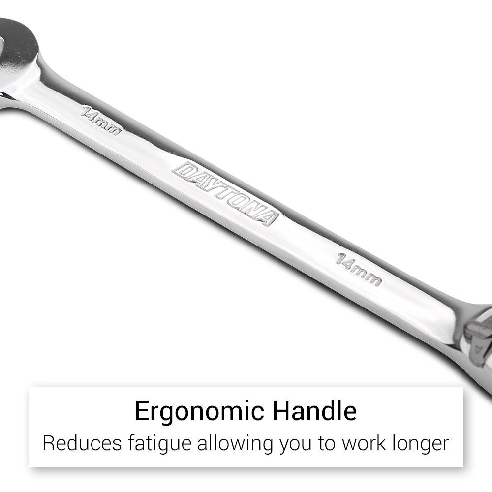 Daytona D12RMS 12pce Magnetic Stop Ring Reversible Ratchet Spanner Set – image 6