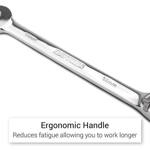 Daytona D12RMS 12pce Magnetic Stop Ring Reversible Ratchet Spanner Set – image 6