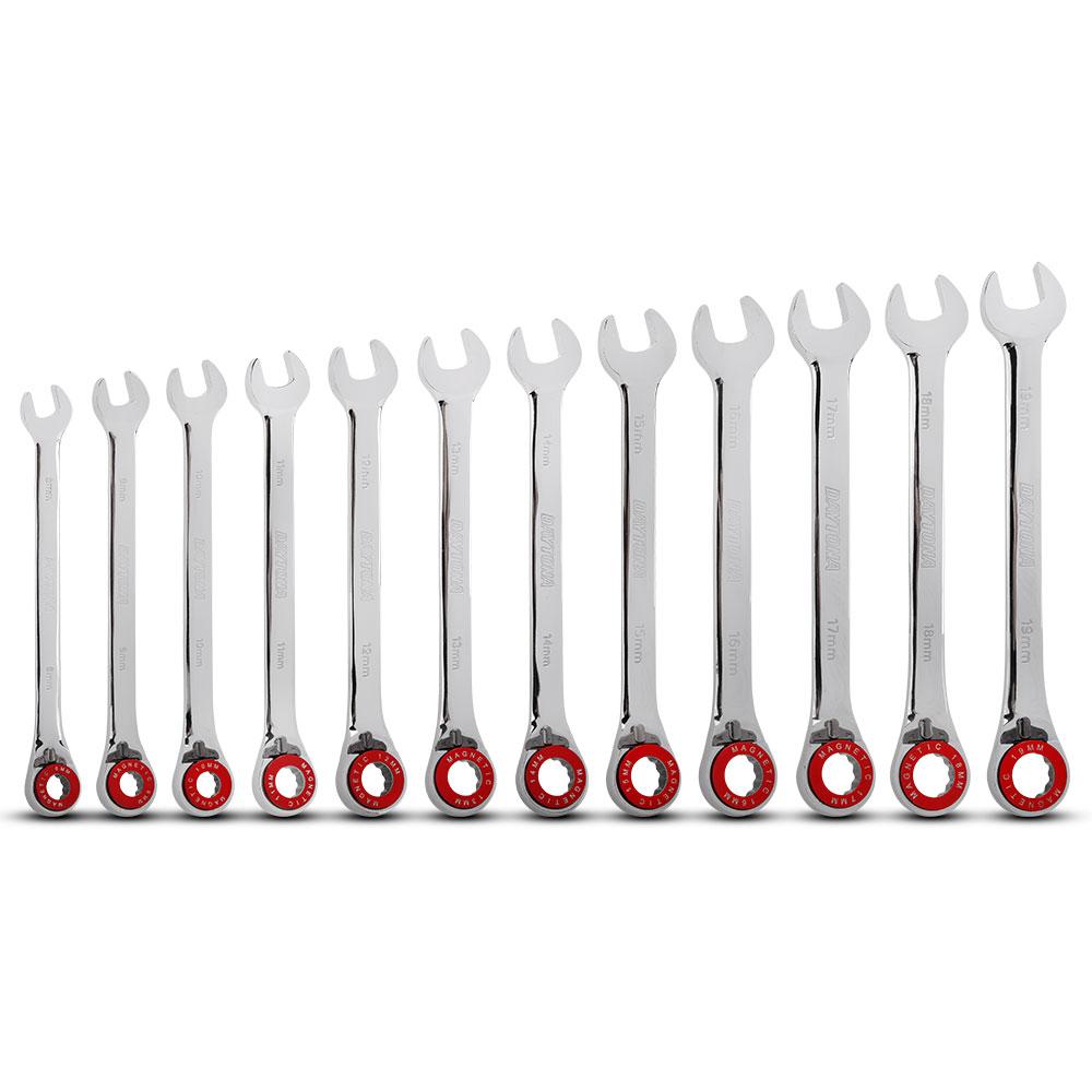 Daytona D12RMS 12pce Magnetic Stop Ring Reversible Ratchet Spanner Set – image 2