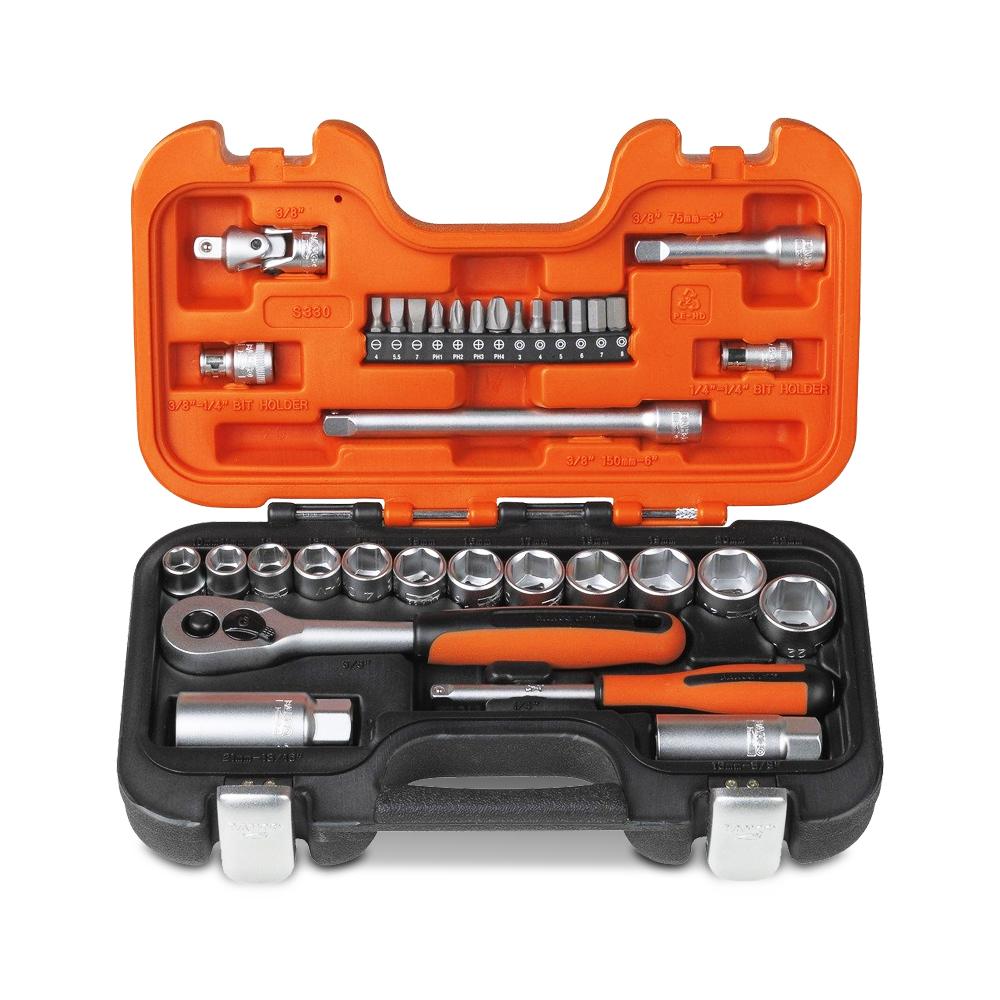 14 Pieces Deep Universal Impact Socket Set 3/8 Drive Swivel Socket Set