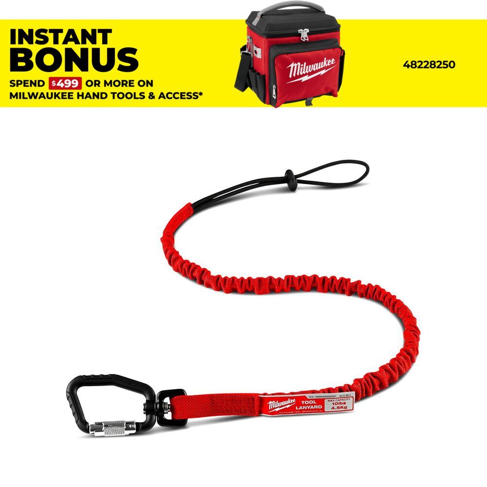 Milwaukee 48228810 4.5kg (10lb) Locking Tool Lanyard – image 1
