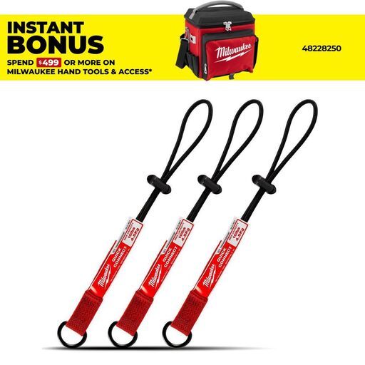 Milwaukee 48228823 3-Pack 4.5kg (10lb) Quick Connect Accessory Tool Lanyards